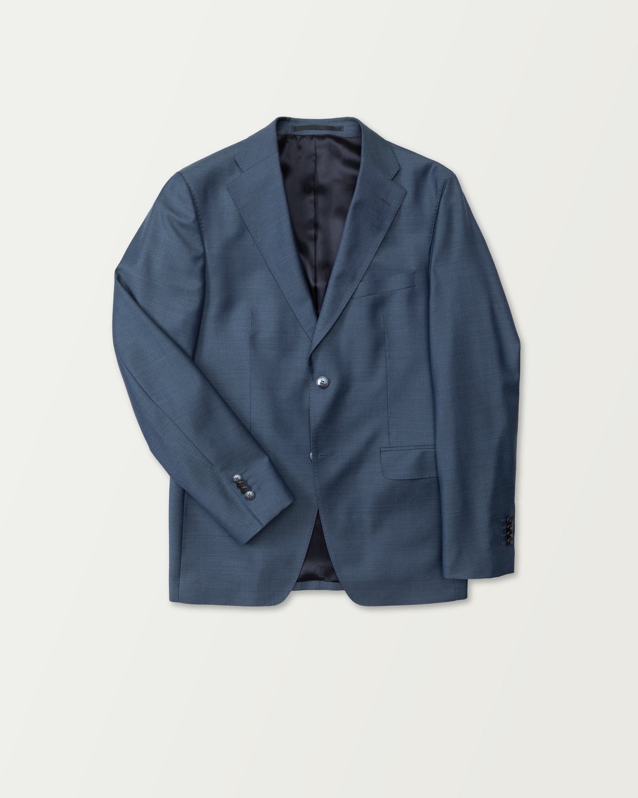 Turo - Blue Premium Wool Suit in Modern Fit Jacket
