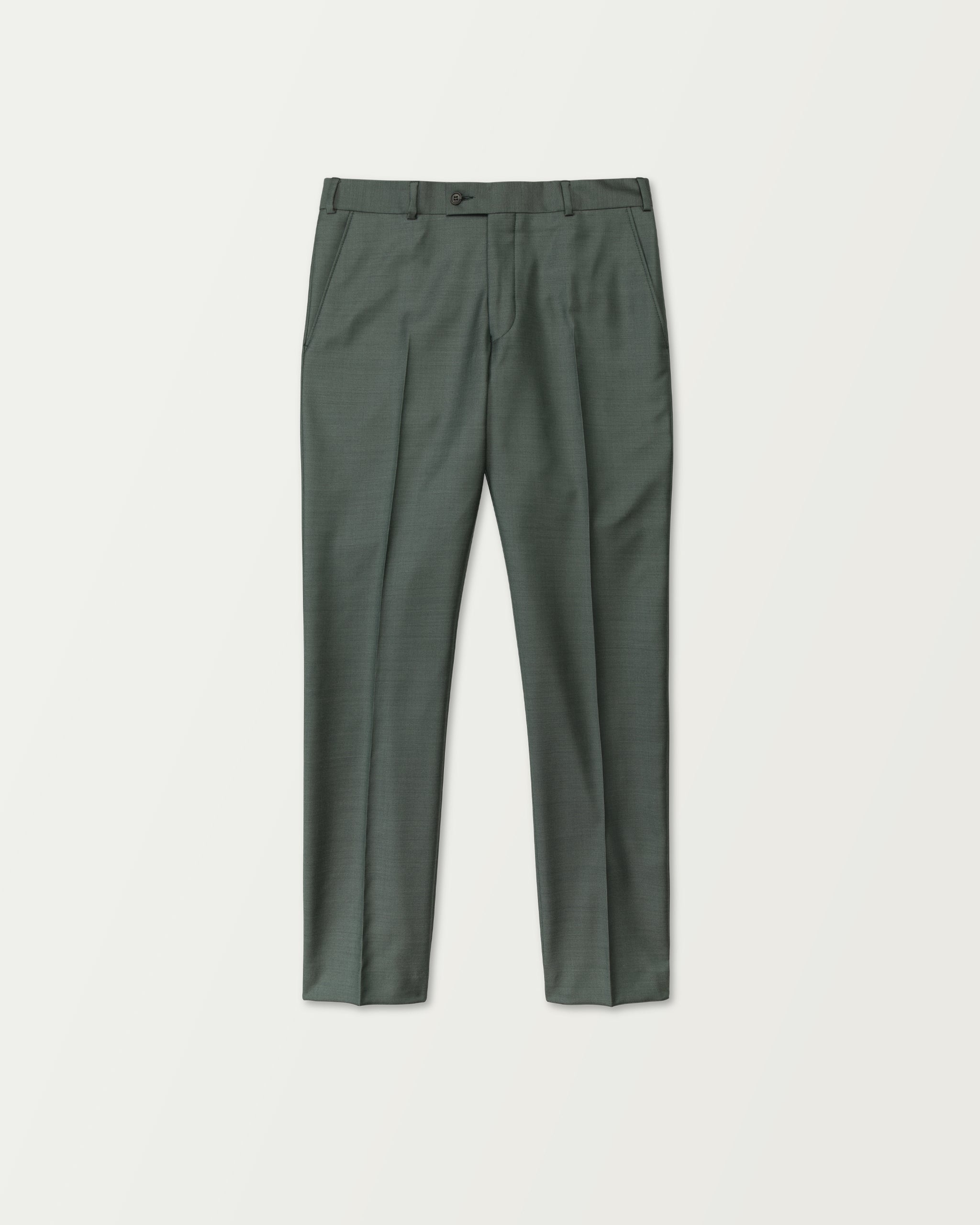 Turo - Green Premium Wool Suit in Modern Fit Trousers 