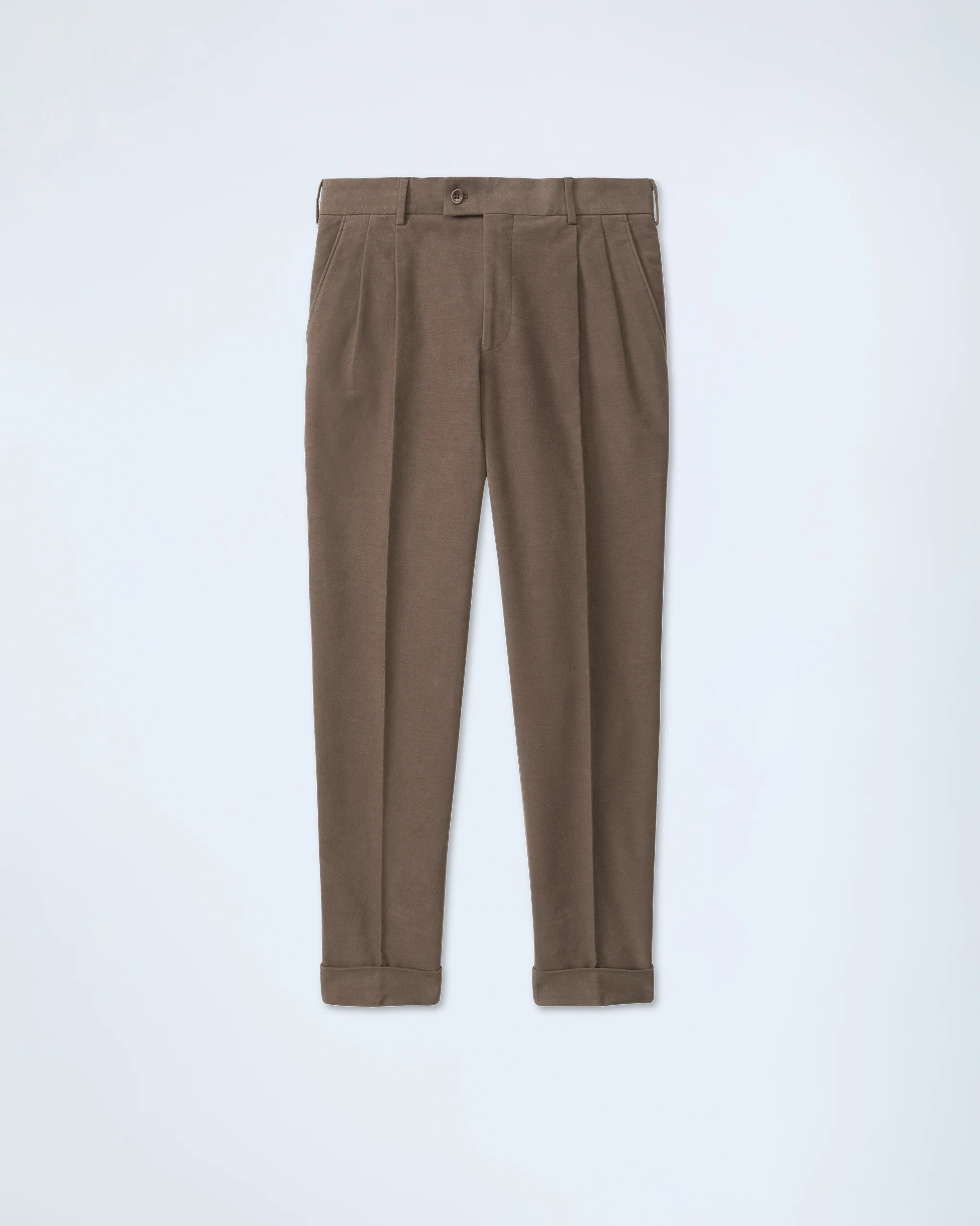 Turo - Casual Moleskin Trousers in Beige