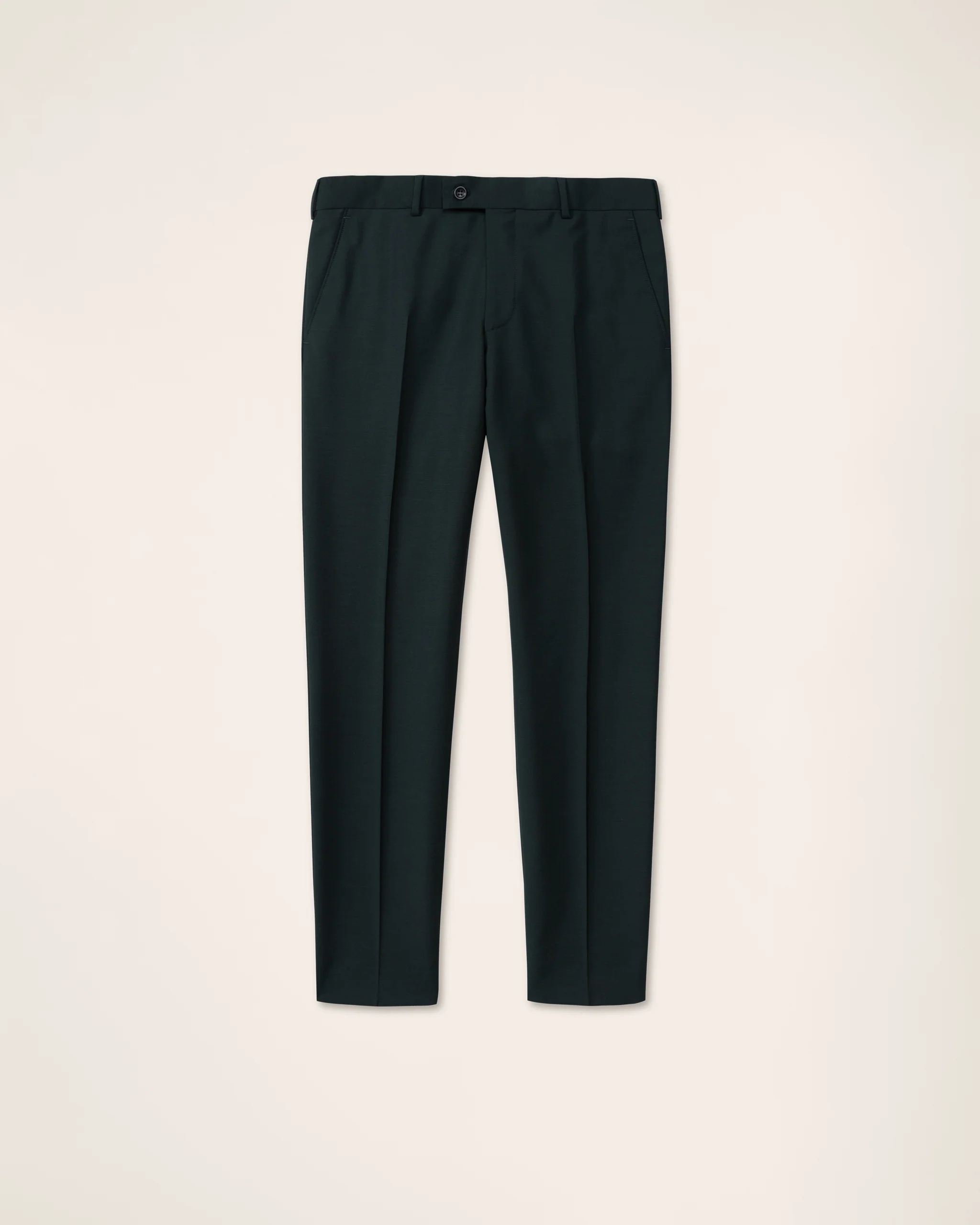 Turo - Wool Mohair Suit in Dark Green Trousers