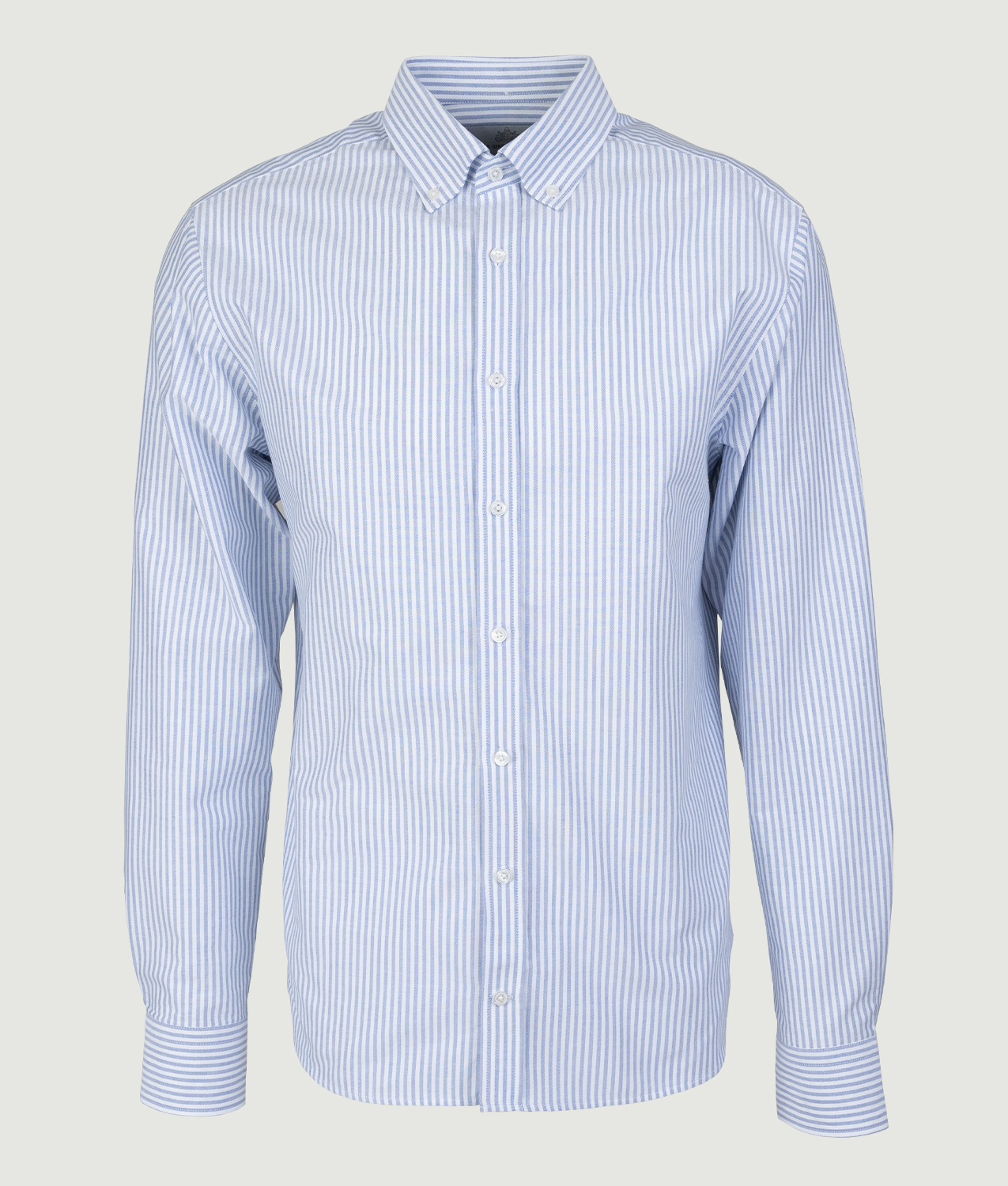 The Shirt Factory -  Preppy Stripe Blå Oxford Skjorta Slim fit | Button down