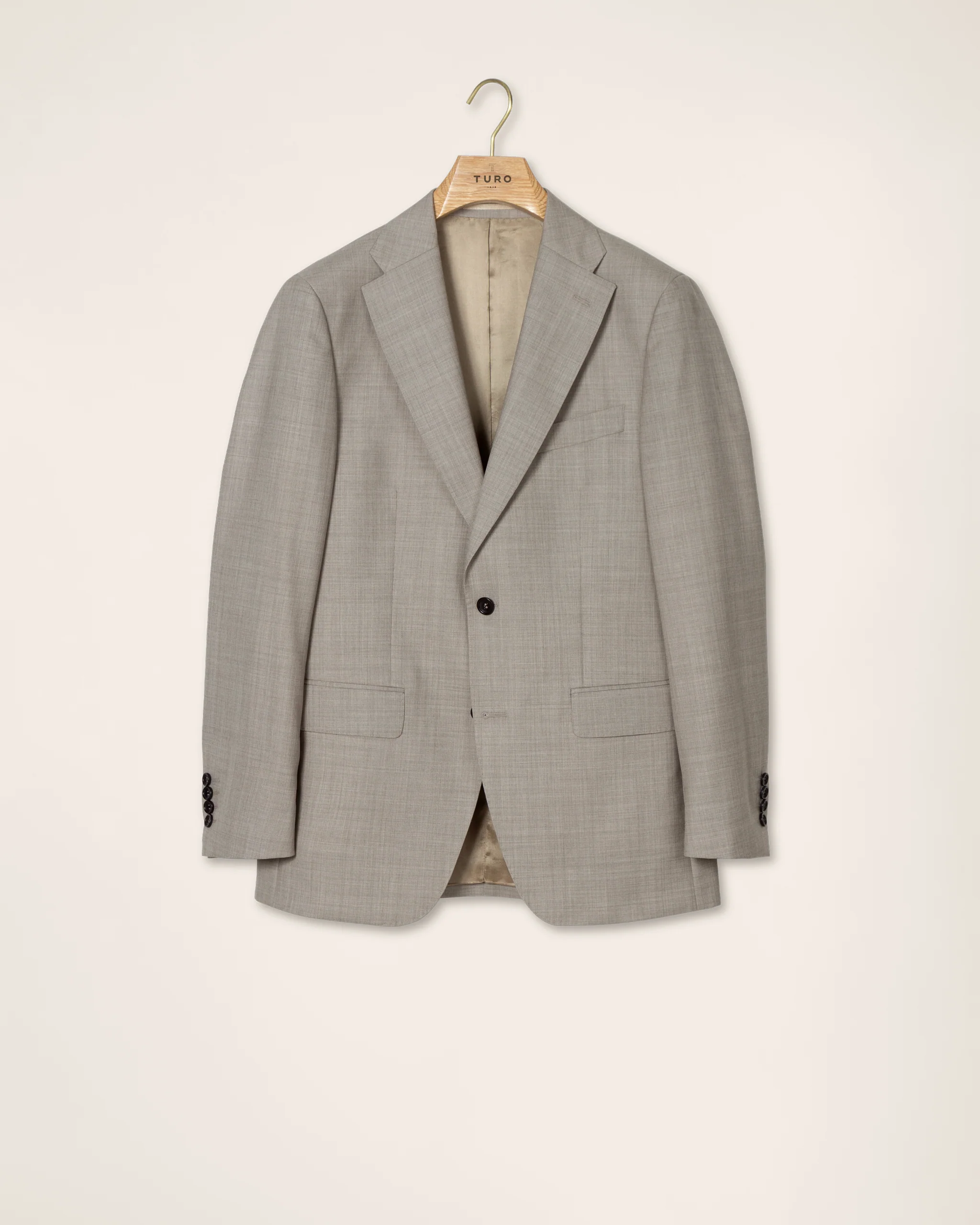 Turo - Premium Wool Suit in Light Beige Jacket