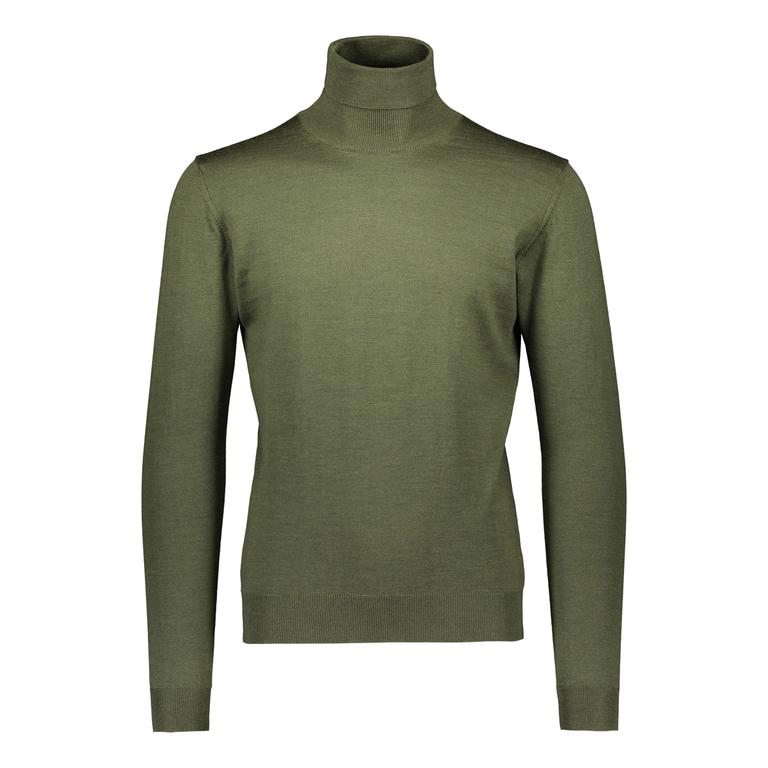 TURO MERINO ROLL NECK SPRUCE